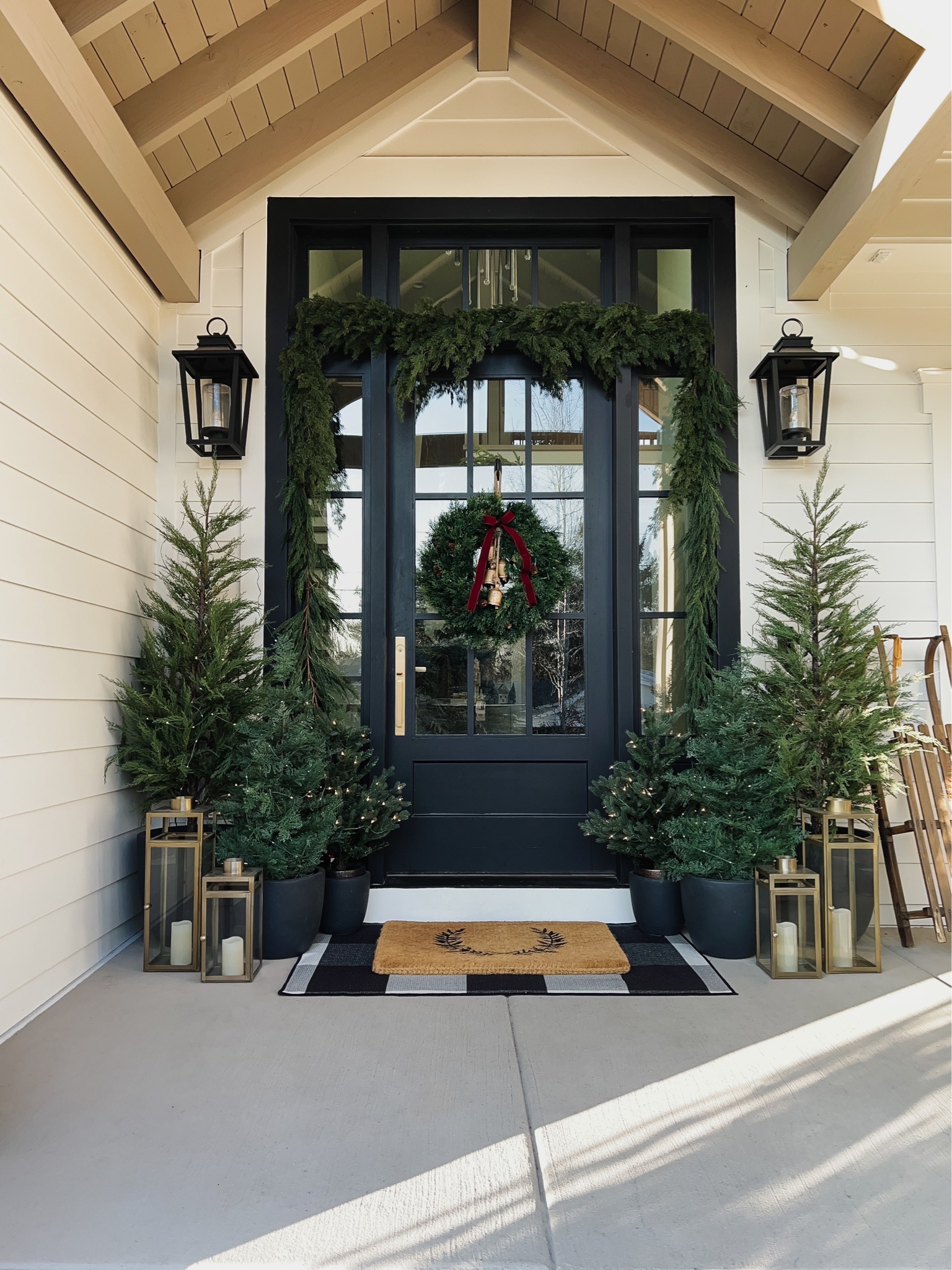 decorating your front porch for the holidays
