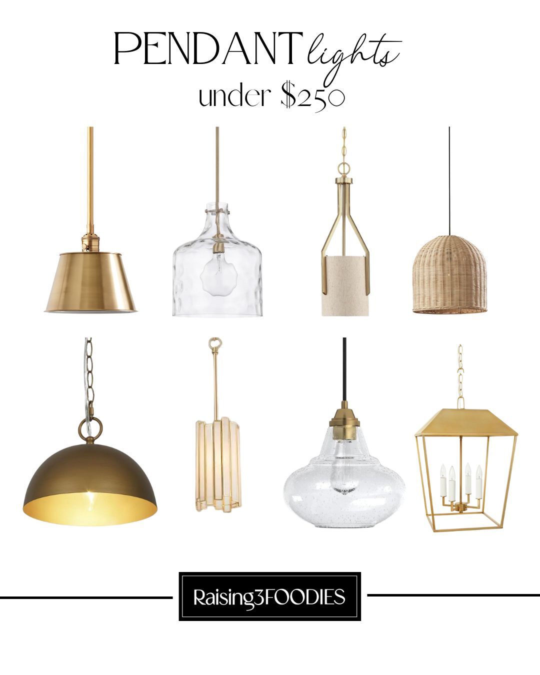 pendant lighting under $250