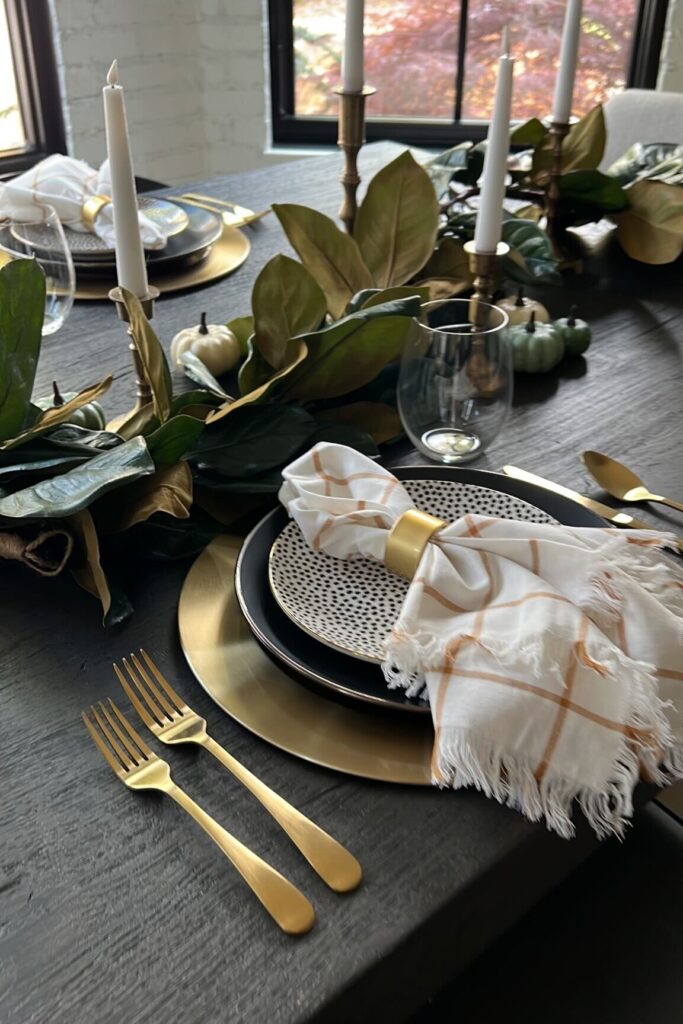 neutral walmart tablescape idea