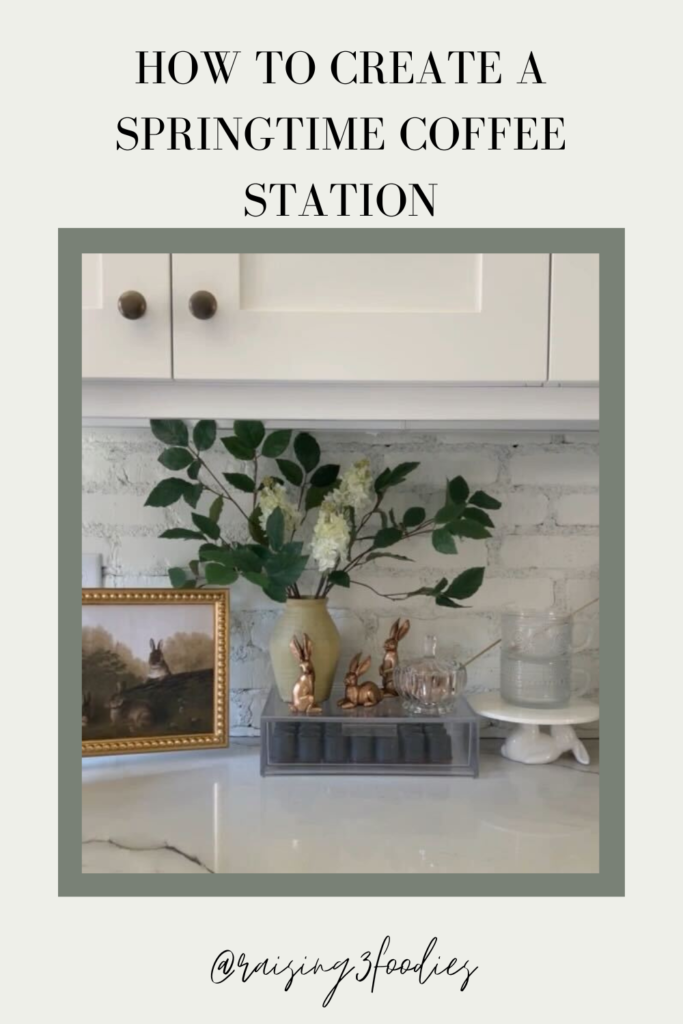 how to create a springtime coffee station